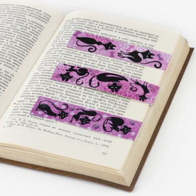 Закладки для книг с магнитом "ГЛАМУР", набор 6 шт., ЮНЛАНДИЯ - 58 руб. в alfabook
